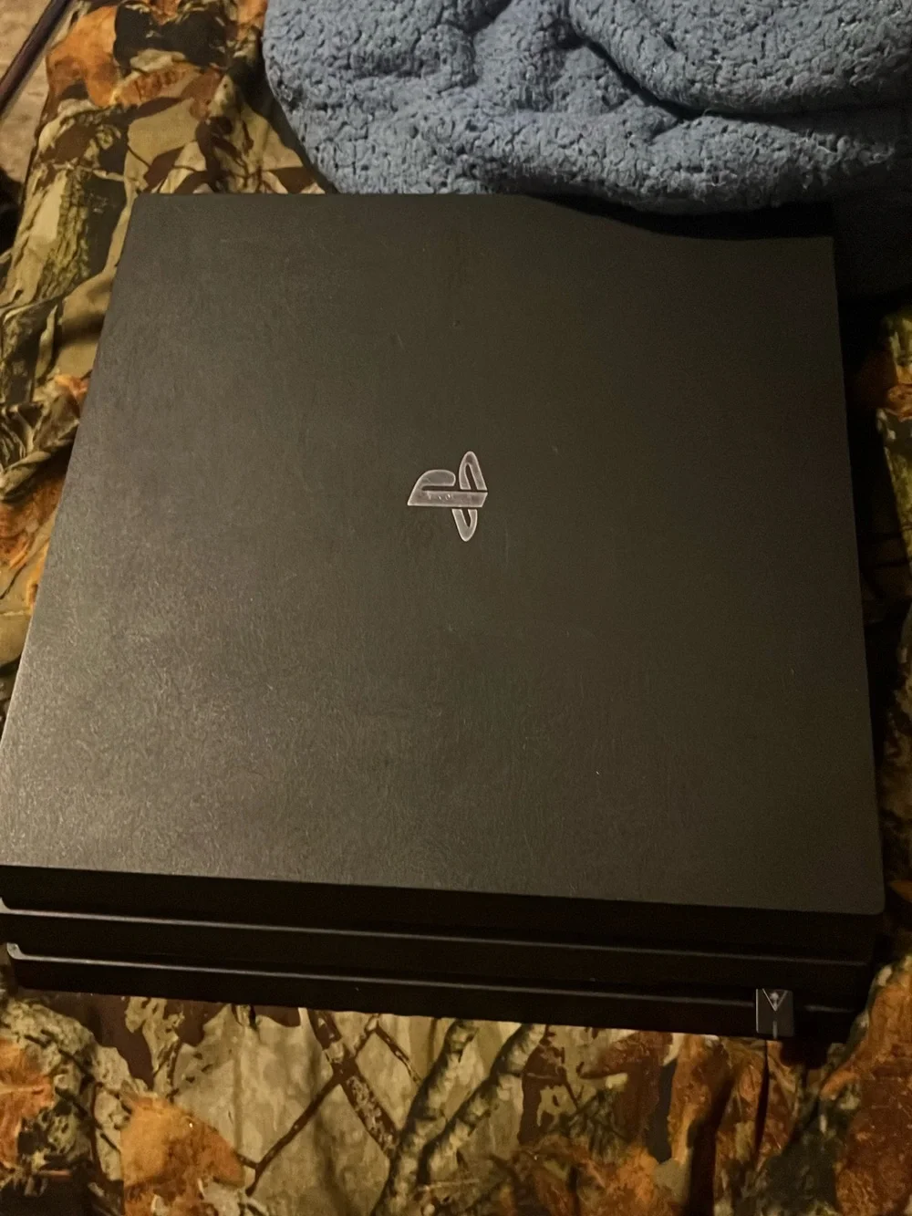 Sony Black PS4 Pro Console with Red DualShock 4 Controller